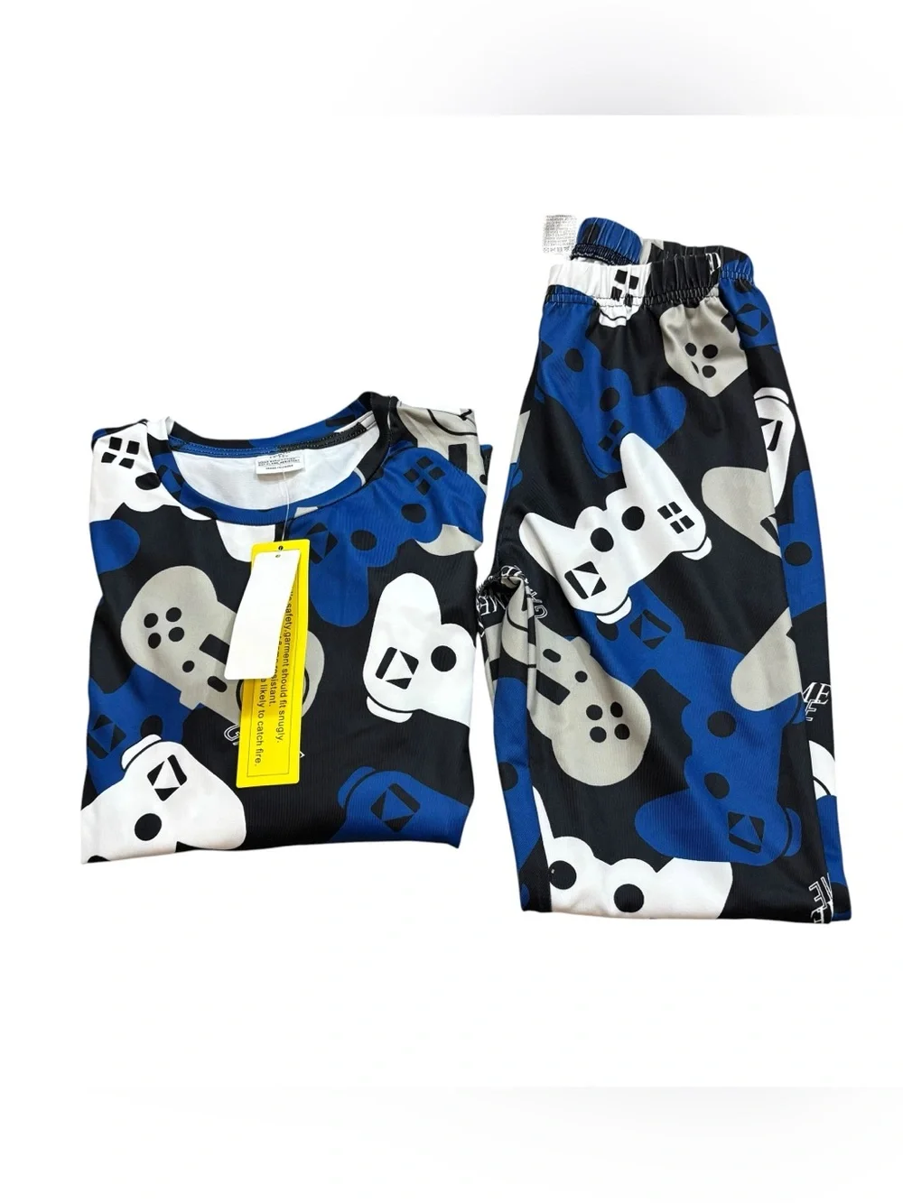 Boys SHEIN Brand Gaming Themed Two Piece Pajama Set Size 13-14